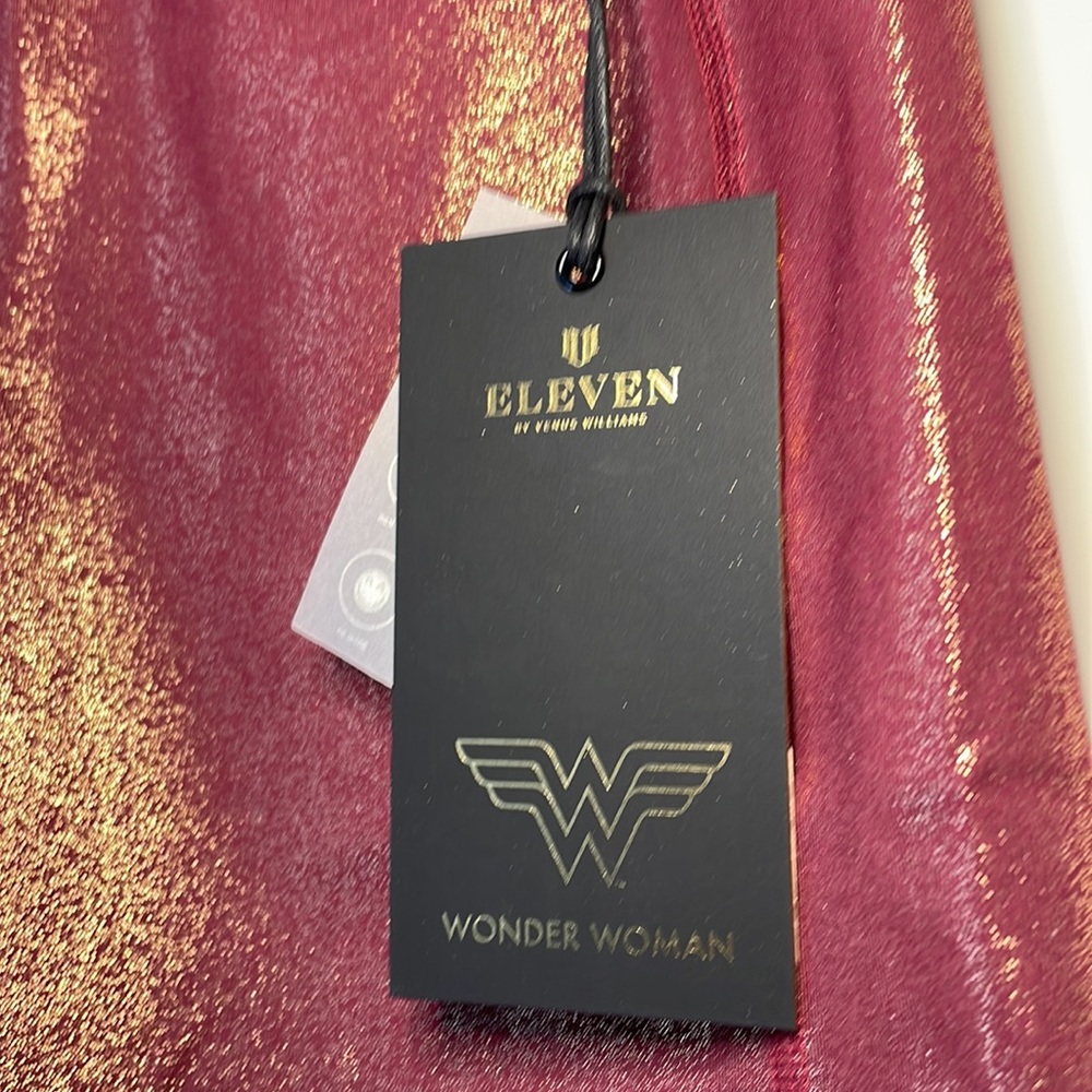 EleVen by Venus Williams red Wonder Woman bike Shorts tennis large Discontinued - Picture 5 of 12